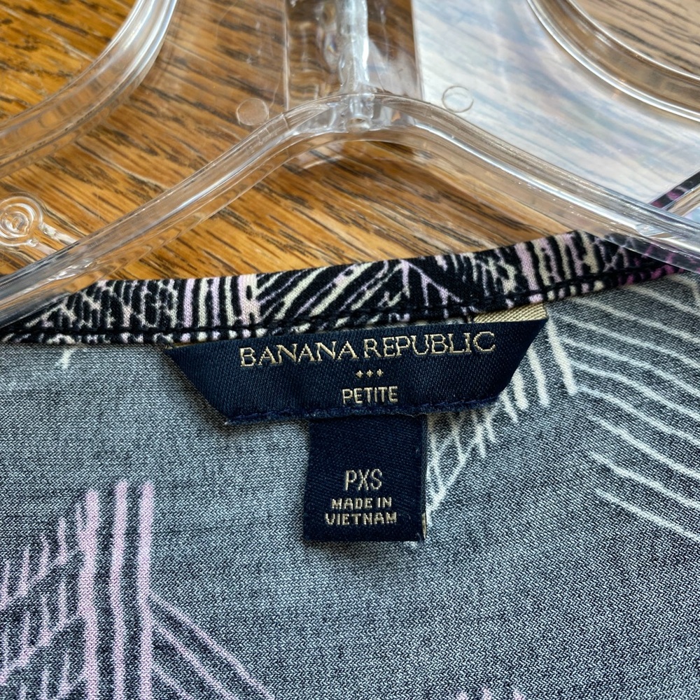 Banana Republic Sleeveless Top Black/Purple XSP - Picture 4 of 6
